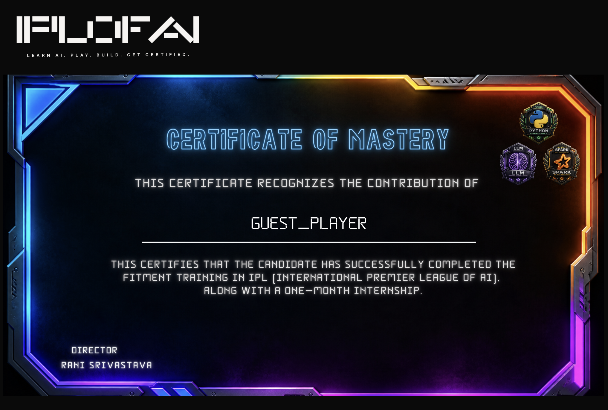 Master Certificate